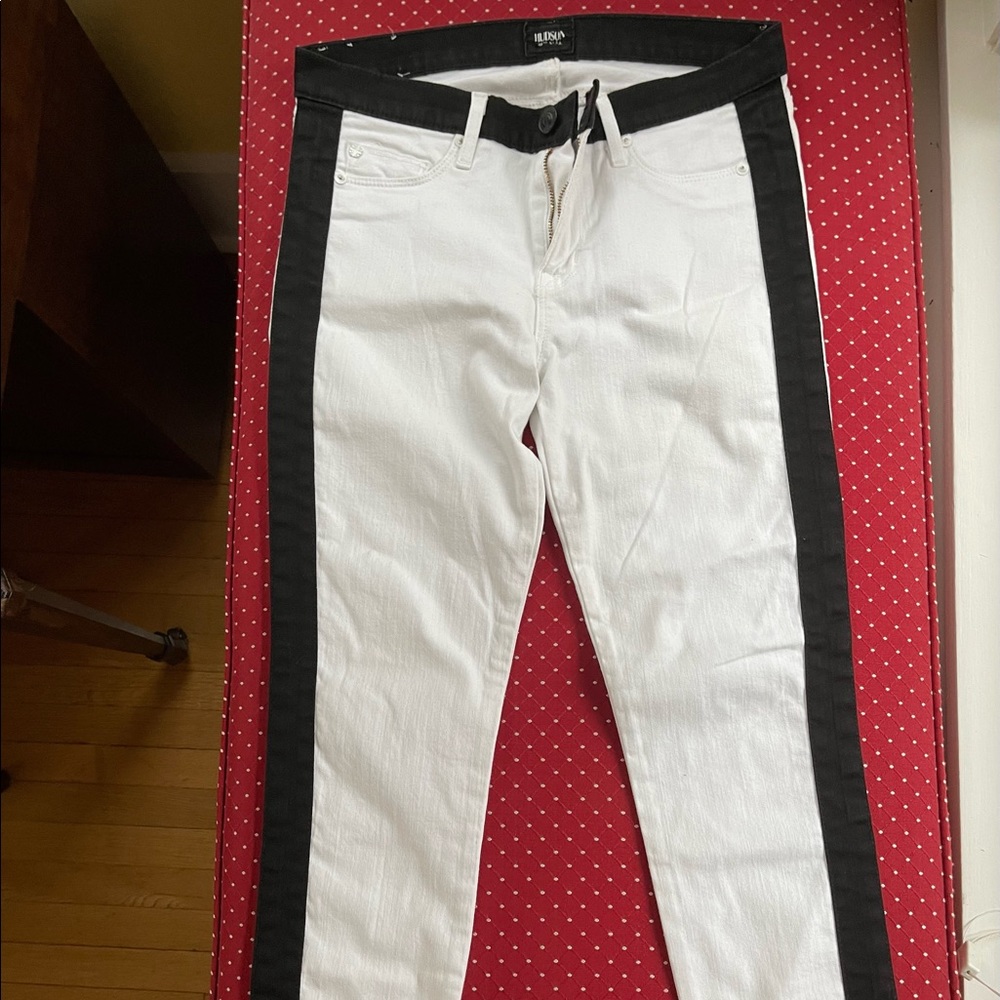 Hudson “Leeloo” Color-Block / Tuxedo-Stripe Super… - image 4